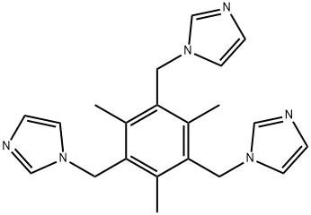 1,3,5-tris(N-imidazolylmethyl)-2,4,6-trimethylbenzene Struktur