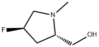 2-Pyrrolidinemethanol, 4-fluoro-1-methyl-, (2S,4R)- Struktur