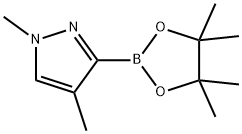 1H-Pyrazole, 1,4-dimethyl-3-(4,4,5,5-tetramethyl-1,3,2-dioxaborolan-2-yl)- Struktur