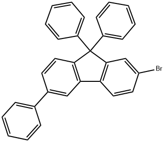 9H-Fluorene, 2-bromo-6,9,9-triphenyl- Struktur