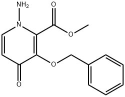 Methy1 1-amino-3-(benzyloxy)-4-oxo-1,4-dihydropyridine-2-carboxylate Struktur