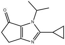 Cyclopent[d]imidazol-4(3H)-one, 2-cyclopropyl-5,6-dihydro-3-(1-methylethyl)- Struktur