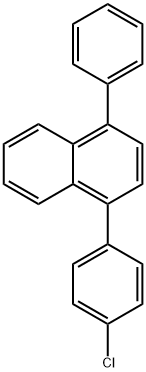 Naphthalene, 1-(4-chlorophenyl)-4-phenyl- Struktur