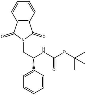 Carbamic acid, N-[(1R)-2-(1,3-dihydro-1,3-dioxo-2H-isoindol-2-yl)-1-phenylethyl]-, 1,1-dimethylethyl ester