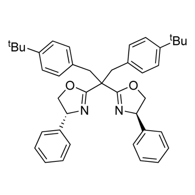 Oxazole, 2,2'-[2-[4-(1,1-dimethylethyl)phenyl]-1-[[4-(1,1-dimethylethyl)phenyl]methyl]ethylidene]bis[4,5-dihydro-4-phenyl-, (4R,4'R)- Struktur