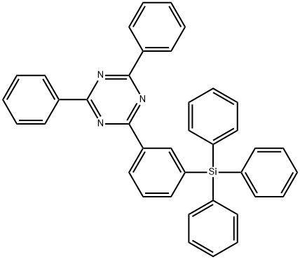 2,4-diphenyl-6-(3-(triphenylsilyl)phenyl)-1,3,5-triazine Struktur