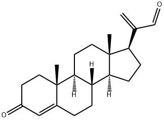 Pregna-4,20-diene-20-carboxaldehyde, 3-oxo- Struktur