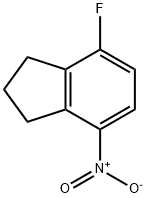 1H-Indene, 4-fluoro-2,3-dihydro-7-nitro- Struktur