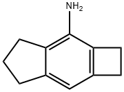 2,4,5,6-tetrahydro-1H-Cyclobut[f]inden-3-amine Struktur