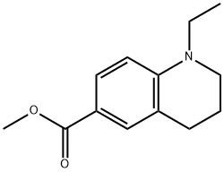 Methyl 1-ethyl-1,2,3,4-tetrahydroquinoline-6-carboxylate Struktur