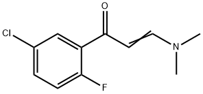 (2E)-1-(5-Chloro-2-fluorophenyl)-3-(dimethylamino)prop-2-en-1-one Struktur