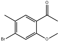 Ethanone, 1-(4-bromo-2-methoxy-5-methylphenyl)- Struktur