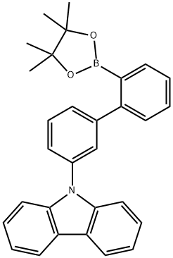 9H-Carbazole, 9-[2'-(4,4,5,5-tetramethyl-1,3,2-dioxaborolan-2-yl)[1,1'-biphenyl]-3-yl]- Struktur