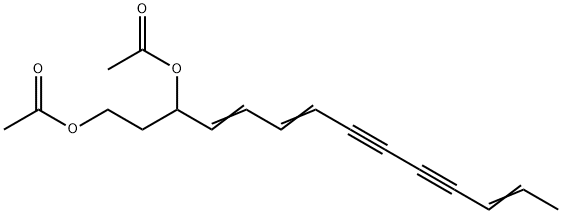 (4E,6E,12E)-tetradecatriene -8,10-diyne-1,3-diol diacetate|(4E,6E,12E)-tetradecatriene -8,10-diyne-1,3-diol diacetate