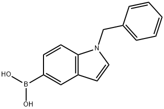 (1-Benzylindol-5-yl)boronic acid Struktur