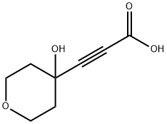 3-(4-Hydroxyoxan-4-yl)prop-2-ynoic acid Struktur