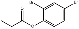 Phenol, 2,4-dibromo-, 1-propanoate Struktur