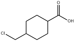 Cyclohexanecarboxylic acid, 4-(chloromethyl)- Struktur