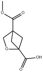 2-Oxabicyclo[2.1.1]hexane-1,4-dicarboxylic acid, 4-methyl ester Struktur