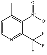 Pyridine, 4-methyl-3-nitro-2-(trifluoromethyl)- Struktur