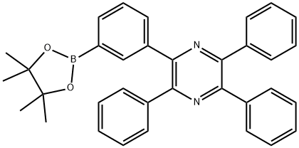 Pyrazine, 2,3,5-triphenyl-6-[3-(4,4,5,5-tetramethyl-1,3,2-dioxaborolan-2-yl)phenyl]- Struktur