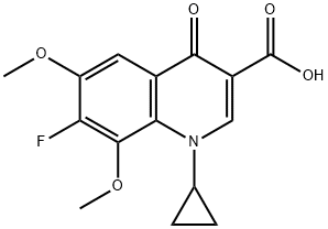 3-Quinolinecarboxylic acid, 1-cyclopropyl-7-fluoro-1,4-dihydro-6,8-dimethoxy-4-oxo-