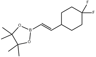 1,3,2-Dioxaborolane, 2-[(1E)-2-(4,4-difluorocyclohexyl)ethenyl]-4,4,5,5-tetramethyl- Struktur