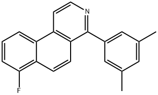 Benz[f]isoquinoline, 4-(3,5-dimethylphenyl)-7-fluoro- Struktur