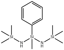 1-methyl-1-phenyl-N,N'-bis(trimethylsilyl)-Silanediamine Struktur