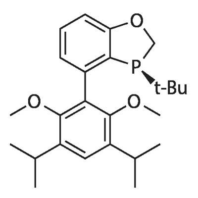 1,3-Benzoxaphosphole, 4-[2,6-dimethoxy-3,5-bis(1-methylethyl)phenyl]-3-(1,1-dimethylethyl)-2,3-dihydro-, (3S)- Struktur