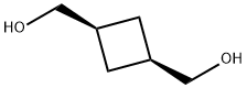 cis-3-(hydroxymethyl)cyclobutyl]methanol Struktur