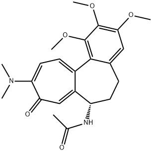 N,N-dimethylcolchiceinamide Struktur