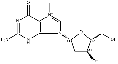 7-methyl-2-deoxyguanosine Struktur