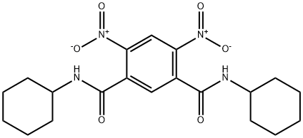 1-N,3-N-dicyclohexyl-4,6-dinitrobenzene-1,3-dicarboxamide Struktur