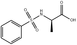 (2R)-2-Benzenesulfonamidopropanoic Acid Struktur