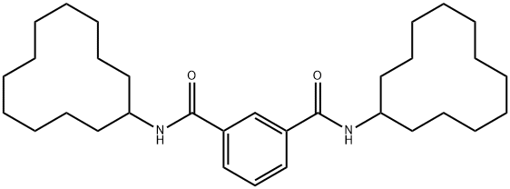 1-N,3-N-di(cyclododecyl)benzene-1,3-dicarboxamide Struktur