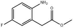 Benzeneacetic acid, 2-amino-5-fluoro-, methyl ester Struktur