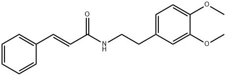 2-Propenamide, N-[2-(3,4-dimethoxyphenyl)ethyl]-3-phenyl-, (2E)- Struktur