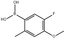 5-Fluoro-4-methoxy-2-methylphenylboronic acid Struktur