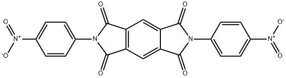 2,6-Bis(4-nitrophenyl)benzo[1,2-c:4,5-c']dipyrrole-1,3,5,7(2H,6H)-tetrone Struktur