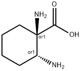 Cyclohexanecarboxylic acid, 1,2-diamino-, (1R,2R)-rel- (9CI) Struktur