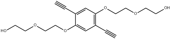 Ethanol, 2,2'-[(2,5-diethynyl-1,4-phenylene)bis(oxy-2,1-ethanediyloxy)]bis- (9CI) Struktur