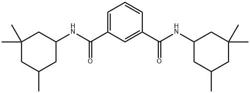 1-N,3-N-bis(3,3,5-trimethylcyclohexyl)benzene-1,3-dicarboxamide Struktur