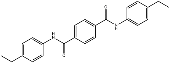 1-N,4-N-bis(4-ethylphenyl)benzene-1,4-dicarboxamide Struktur