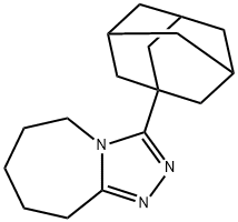 3-(1-Adamantyl)-6,7,8,9-tetrahydro-5H-(1,2,4)triazolo(4,3-a)azepine Struktur