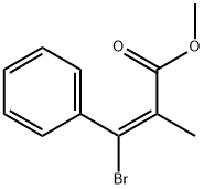 (E)-Methyl 3-bromo-2-methyl-3-phe nylacrylate Struktur