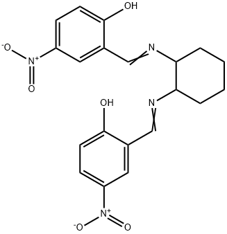 2,2'-[1,2-cyclohexanediylbis(nitrilomethylylidene)]bis(4-nitrophenol) Struktur