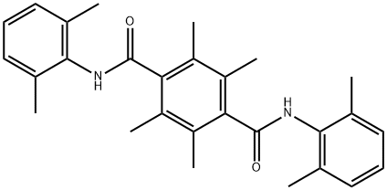 1-N,4-N-bis(2,6-dimethylphenyl)-2,3,5,6-tetramethylbenzene-1,4-dicarboxamide Struktur