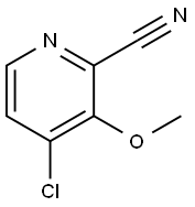 2-Pyridinecarbonitrile, 4-chloro-3-methoxy- Struktur