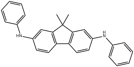 9,9-dimethyl-N2,N7-diphenyl-9H-fluorene-2,7-diamine Struktur